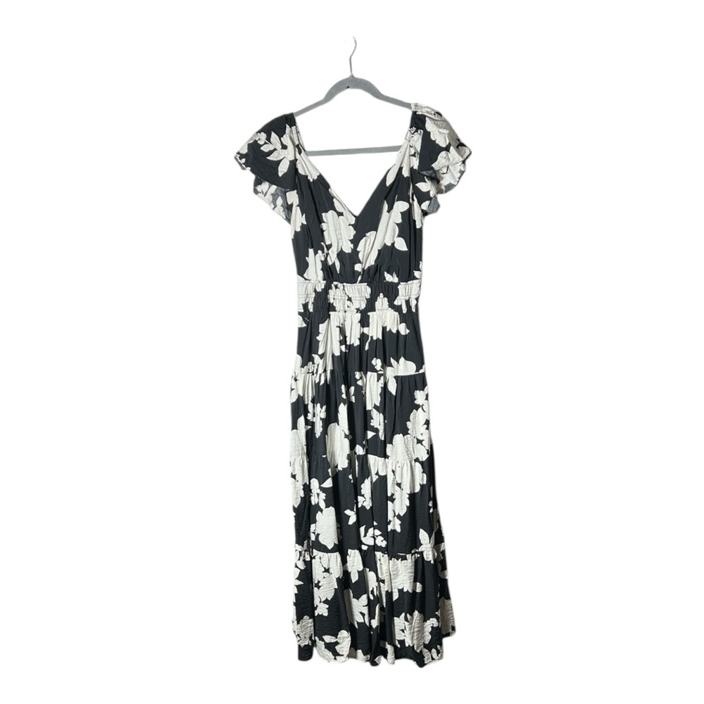 Rachel Zoe Smocked Flutter Sleeve Dress Size M